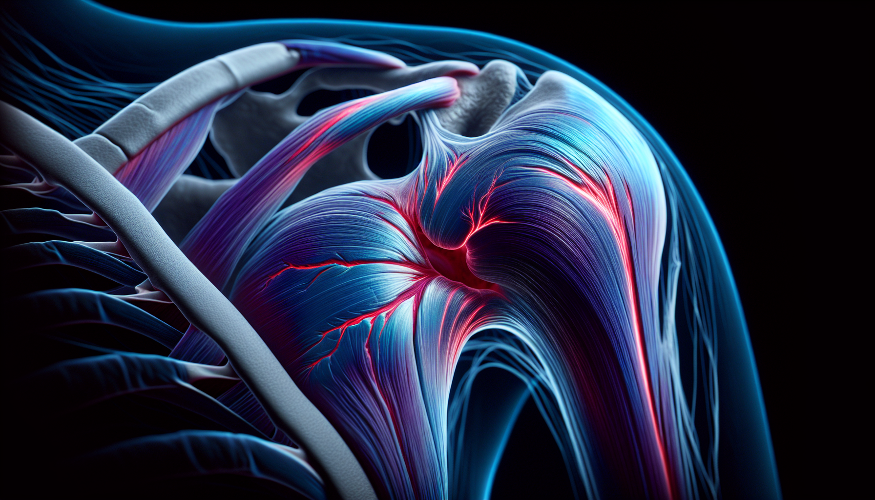 MRI scan of torn shoulder labrum