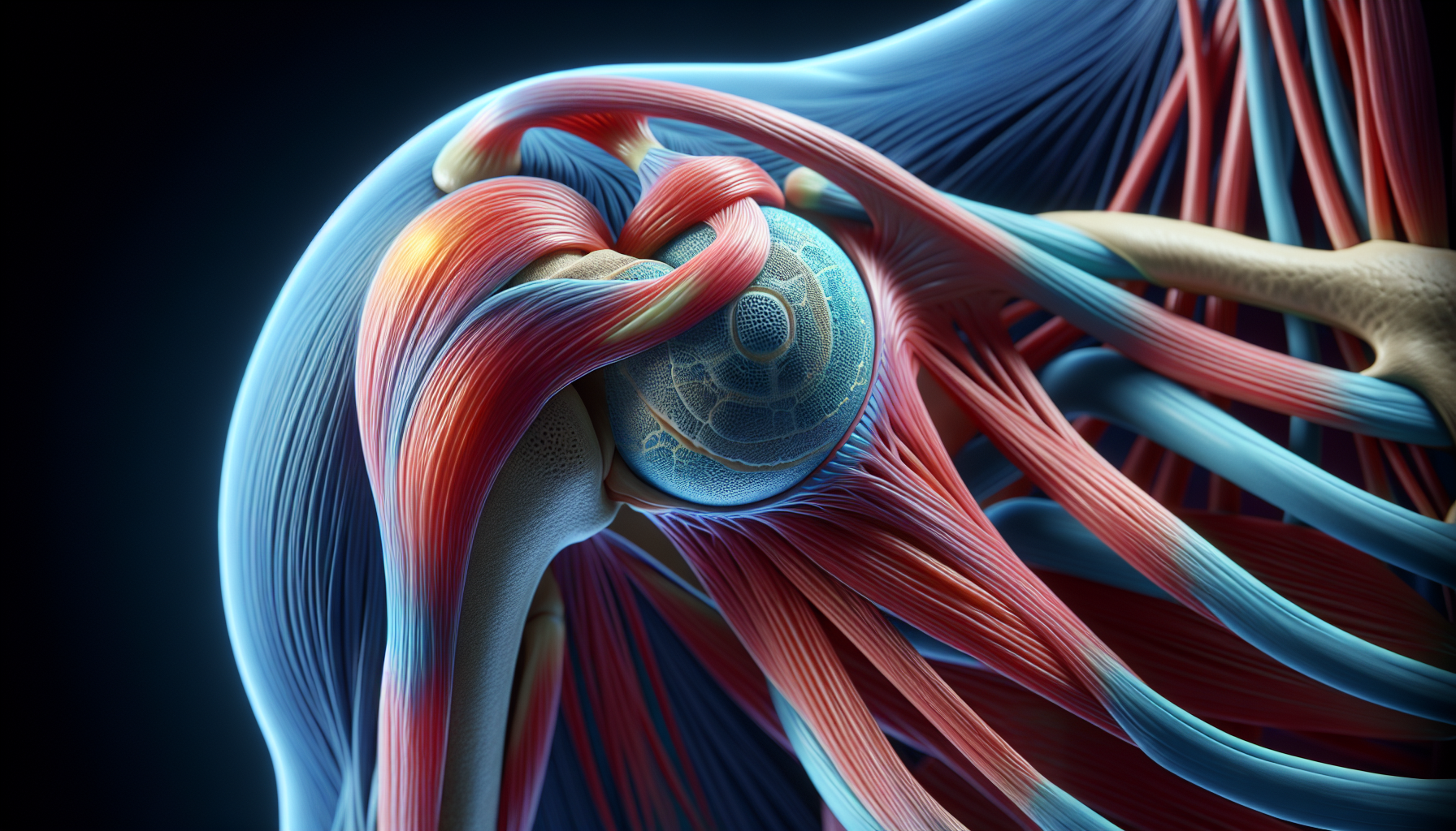 Illustration of shoulder joint anatomy