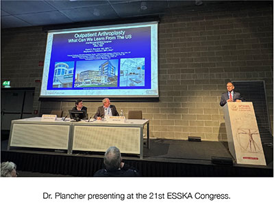 Kevin D. Plancher Attends ESSKA 2024