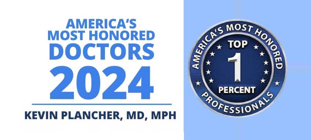 Kevin D. Plancher, MD, MPH, FAOA, FAOS Ranked Top 1%