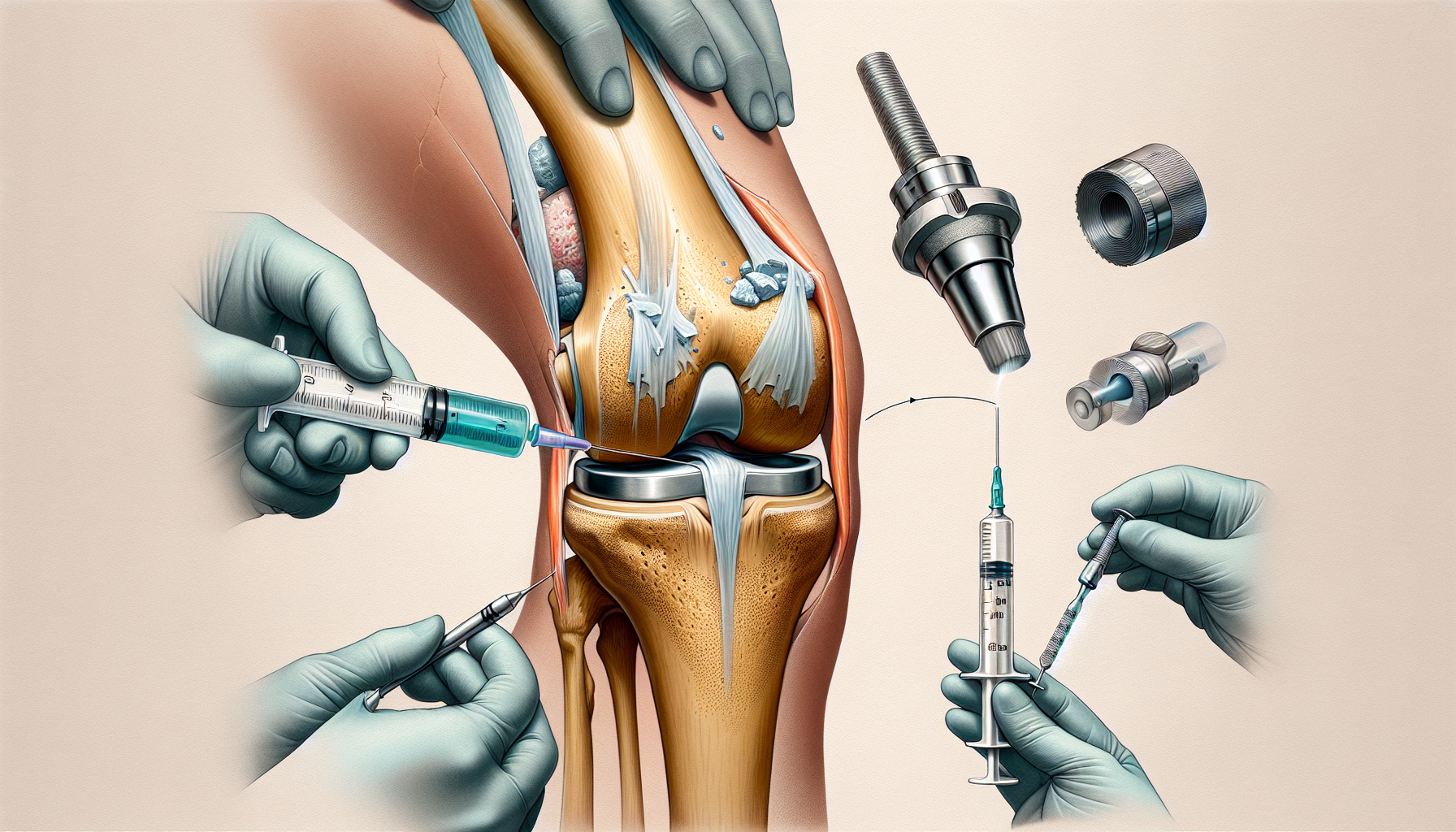 Illustration of the Surgical Procedure for Knee Arthroplasty